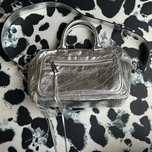 Rebecca Minkoff MAB metallic silver bag